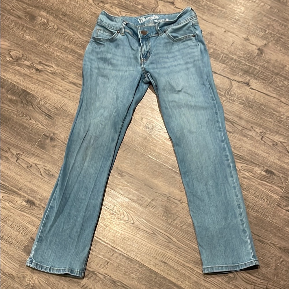 Wrangler Light Blue straight leg Jeans for Women
